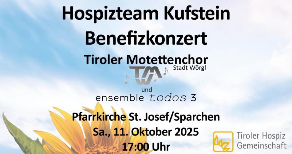 Benefizkonzert 25 Jahre Hospizteam Kufstein